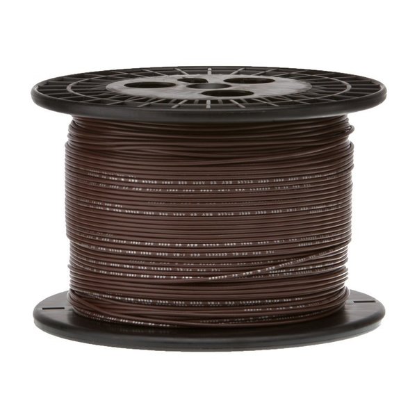 Remington Industries 20 AWG Gauge UL1061 Stranded Hook Up Wire, 300V, 0057 Diameter, Brown, 25 ft Length 20UL1061STRBRO25